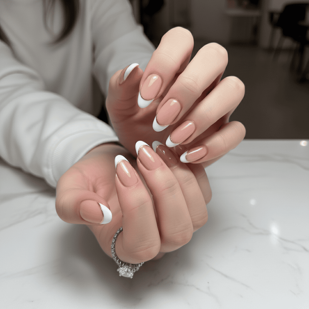 French Tips nail art design